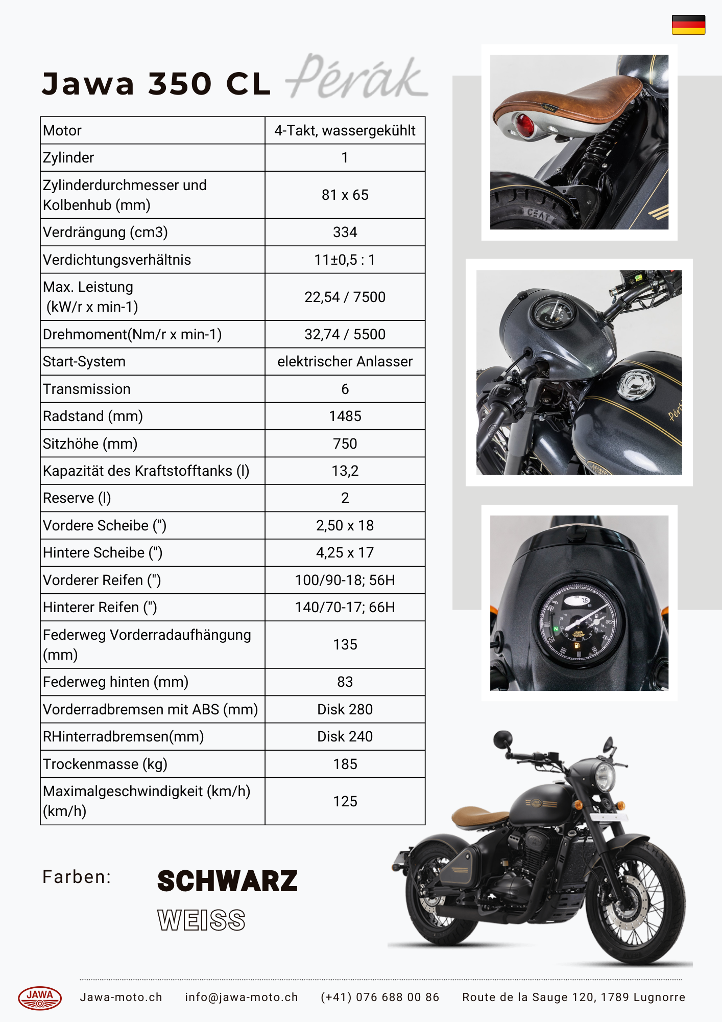 Jawa 350 Technische Daten
